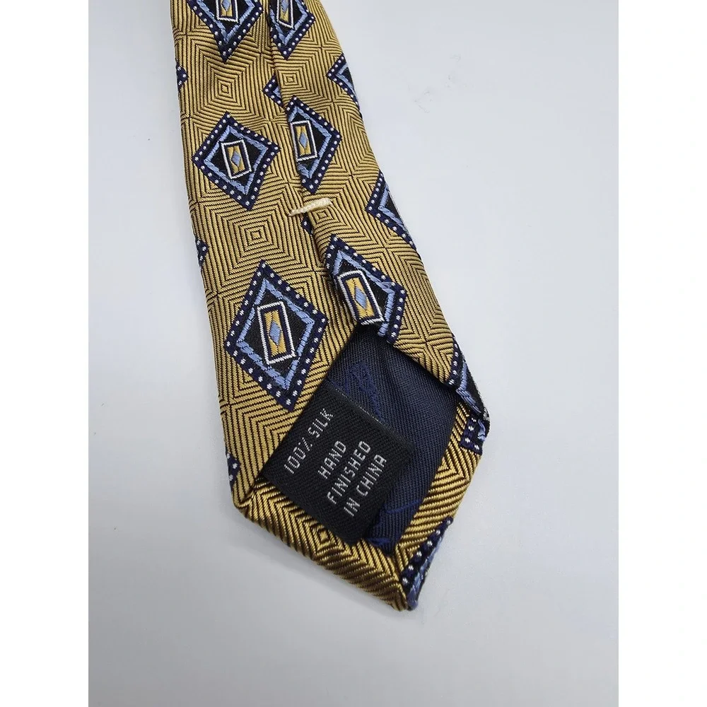 Joseph A Bank Silk Geometric Signature  Collection Multicolor Necktie 3.5